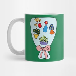 Bouquet, bunch of colorful flowers Mug